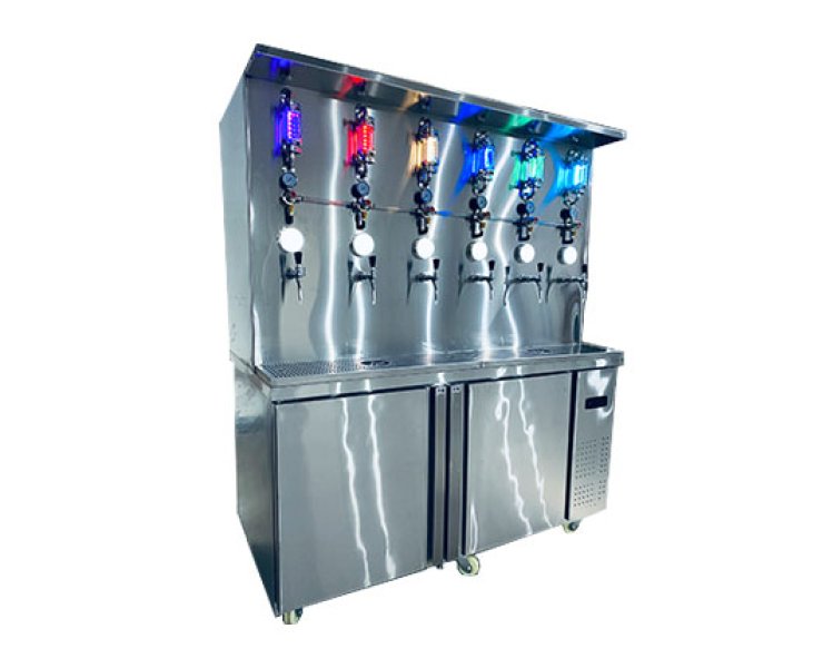 1.8米双冷一体酒头墙（6桶）